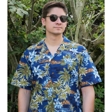 Authentique Aloha Shirt signe RJC Hawai