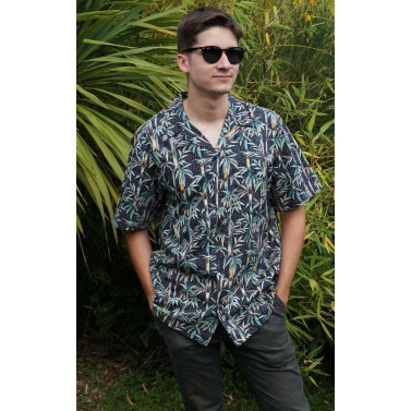 chemise hawaienne imprim bambous