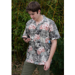 Chemise Hawaienne FLOWERS IN SQUARES