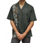 Chemise Hawaienne HYPPOCAMPUS AND TURTLES (gris)