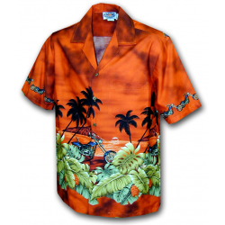 Ensemble Chemise + Short Hawaïen Pour Homme Avec Chapeau Cloche - Tenue De Plage Légère, Motifs Fun, Confortable