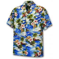 Chemise Hawaïenne Homme Havana Jack’s Cafe — Taille XL, 100% Soie, Motifs Fleuris, Bon état