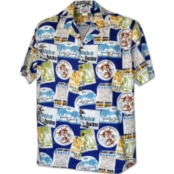 NEW NORSTROM PINE PEAK BLUES Boy's 7x Blue Plaid Short-Sleeved Shirt