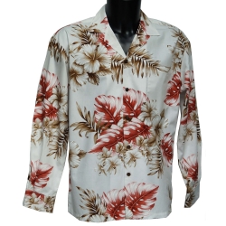 Chemise Hawaïenne Aloha Vintage Manches Longues - Taille S, Occasion Très Bon état