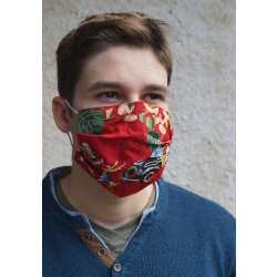 Masque De Protection En Tissu Avec Filtre Ions D'argent - Modèle #18, Marque A&G, Neuf Sous Emballage