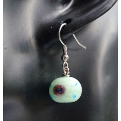 Boucles d'oreilles verre fil n 5