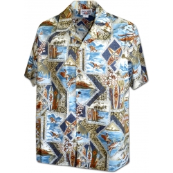 Chemise Hawaenne LANIKAI BEACH