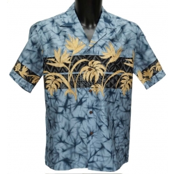 Chemise Hawaienne Foliage Band Slate