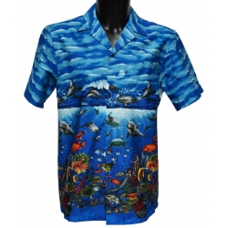 Chemise Hawaienne FONDS MARINS