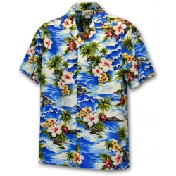 Chemise Hawaienne HAWAII BLEU