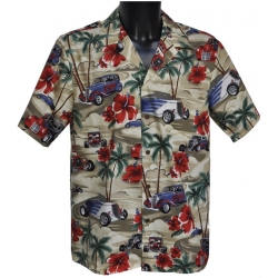 Chemise Hawaienne NUIT SUR HAWAI