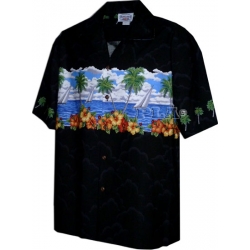 Chemise hawaienne POSTCARD