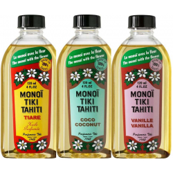 Lot Monoi Tiki Tiar, Coco et Vanille