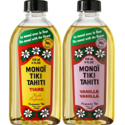Lot Monoi Tiki Tiaré et Vanille