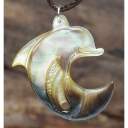 Pendentif Dauphin nacre STD n2
