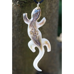 Pendentif Lzard nacre GM N 6 