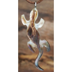 Pendentif Lzard nacre PM N12