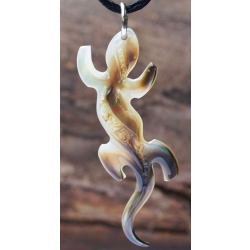 Pendentif Lzard nacre PM N 7