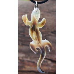 Pendentif Lzard nacre PM N 9