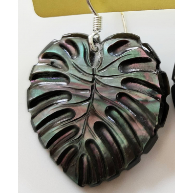 Boucle d'oreille nacre de Tahiti