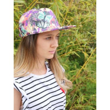 casquette en satin de coton 