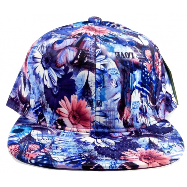 casquette fleurs