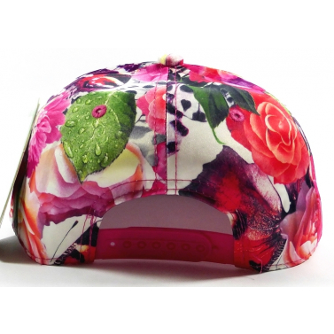 casquette fleurs