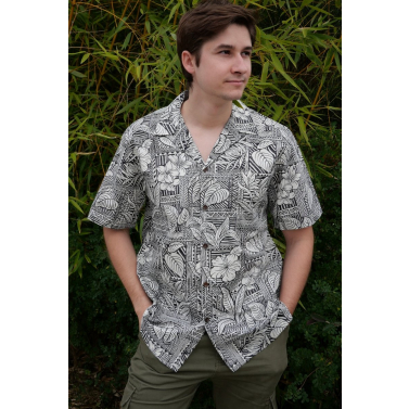 chemise hawaienne tribale
