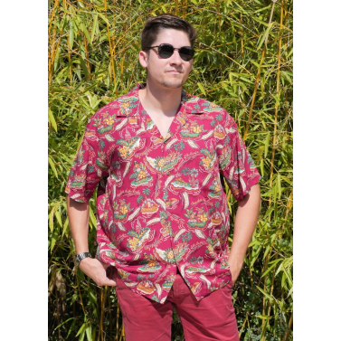 Chemise hawaienne iles de l'archipel