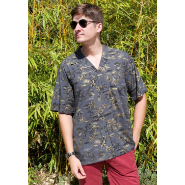 Chemise hawaienne d'inspiration japonaise 