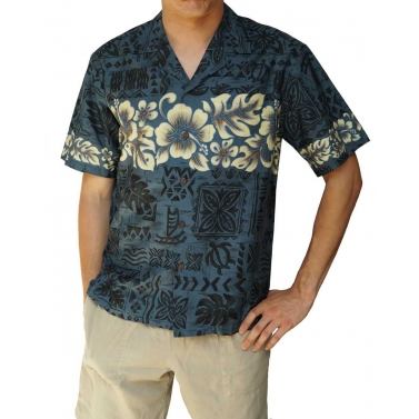 chemise hawaienne hibiscus