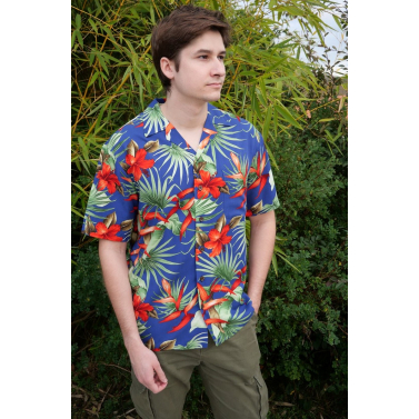 Chemise hawaienne en viscose