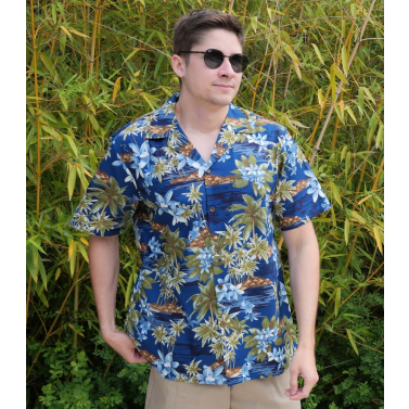 Vritable Aloha Shirt signe RJC Hawai