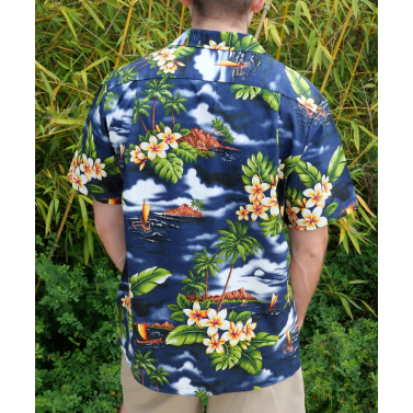 Authentique Aloha Shirt signe RJC Hawai