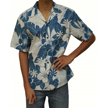 Chemise hawaienne bleu