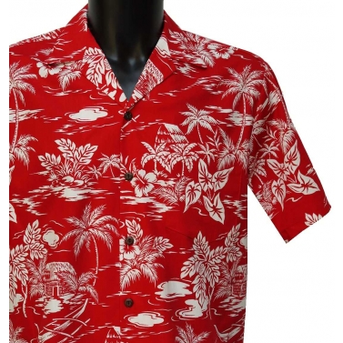 Chemise hawaienne manches courtes