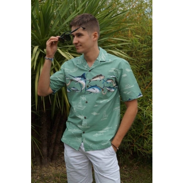 chemise hawaienne pche au gros