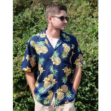 Chemise tahitienne en viscose