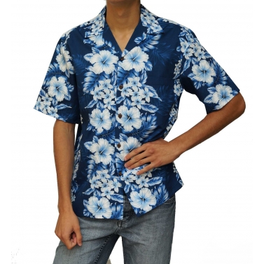 Chemise hawaienne bleu