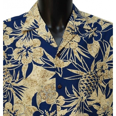 Chemise hawaienne bleu