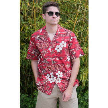 Vritable Aloha Shirt signe RJC Hawai