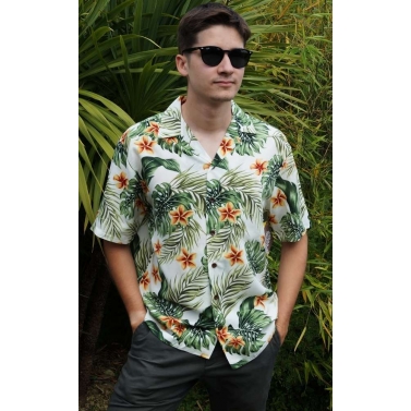 Authentique chemise Aloha en viscose