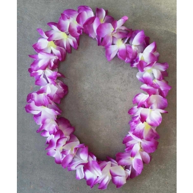 Lot de 10 colliers de fleurs hawaiens pas cher