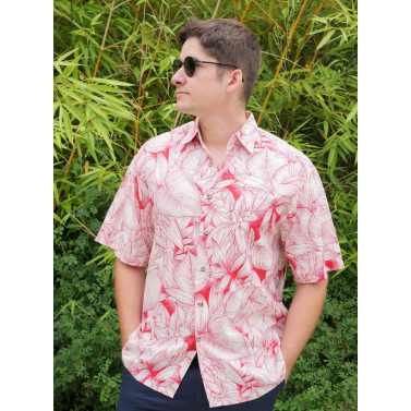 Chemise amricaine motif hawaien