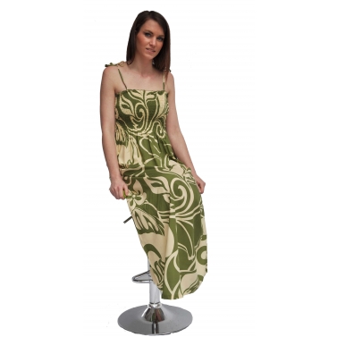 Robe longue hawaienne