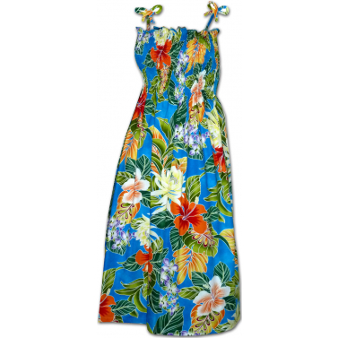 Robe hawaienne en coton