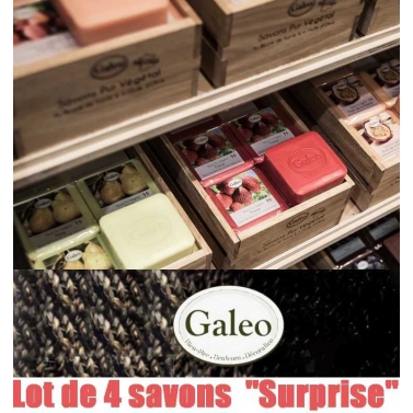 Lot de 4 savons galeo