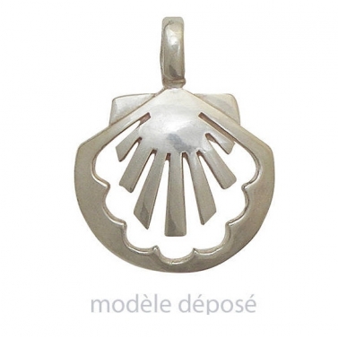 Pendentif argent coquille