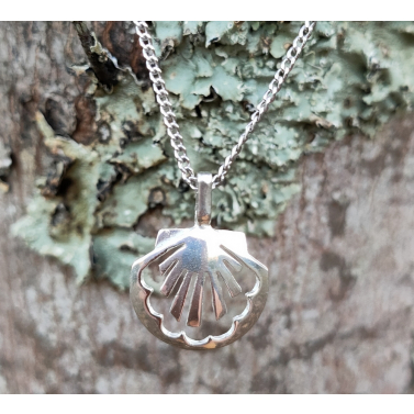 Pendentif argent coquille