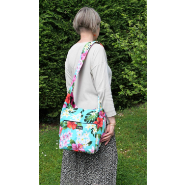 Sac bandoulire en coton Canvas made in Hawai